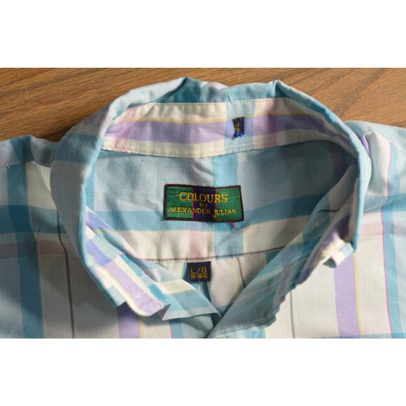 Vintage Colours by Alexander Julian Plaid Shirt - Large - Picture 2 of 5